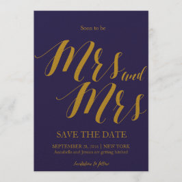 Invitation Bientôt Mesdames et Mesdames Lesbiennes Sauvegarde