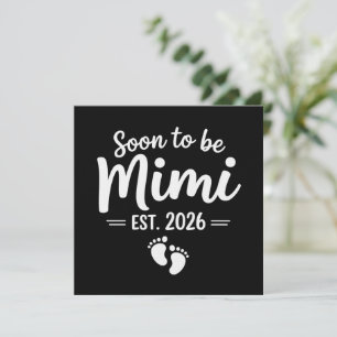 Invitation Bientôt Mimi 2026 Annonce de Grossesse Nouveau 