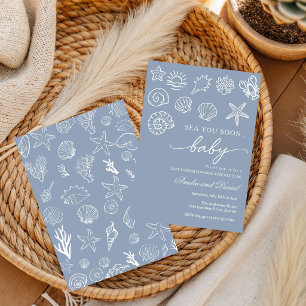 Invitation Bientôt sous la mer, sous la mer pour la baby show