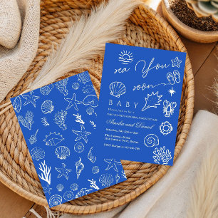 Invitation Bientôt sous la mer, sous la mer pour la baby show