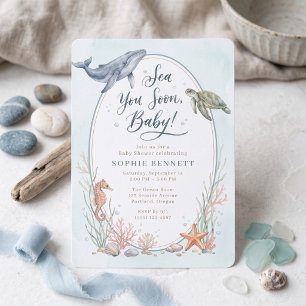 Invitation Bientôt sous l'eau Baby Shower