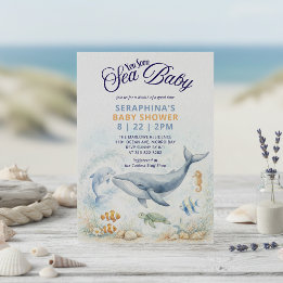 Invitation Bientôt sous les mers Baby Shower
