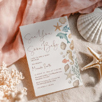 Bientôt sur les rivages Baby Shower Coquillages