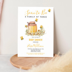 Invitation Bientôt une famille de 3 Fille Garçon Shower de bé