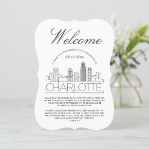 Invitation Bienvenue à Charlotte   Détails de l'invitation po