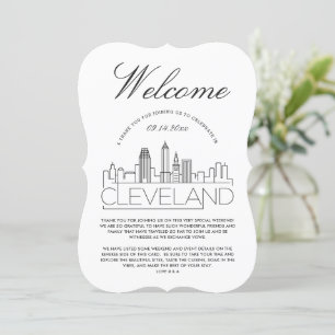 Invitation Bienvenue à Cleveland   Détails pour les invités I