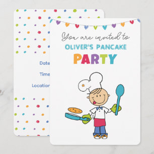 Invitation Bienvenue à l'invitation à la soirée crêpes