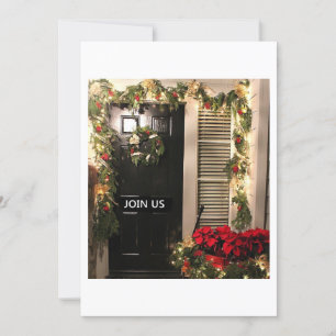 INVITATION BIENVENUE À NOTRE MAISON POUR NOËL-INVITATION