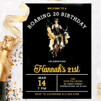 Bienvenue à un Roaring 20 21e anniversaire