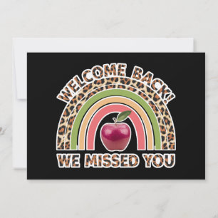 Invitation Bienvenue au professeur que nous avons raté retour