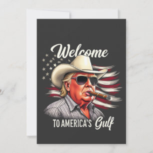 Invitation Bienvenue dans le Golfe Trump au Mexique au coût d