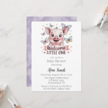 Bienvenue Little One - Joli Baby shower de Piglet