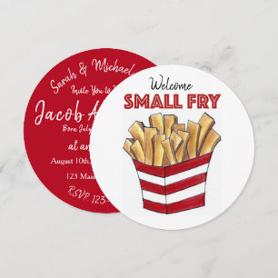 Invitation Bienvenue Petite Fry Fries Français Nouvelle Douch