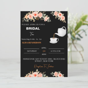 Invitation Bienvenue Soirée thé nuptiale Décorations douche t