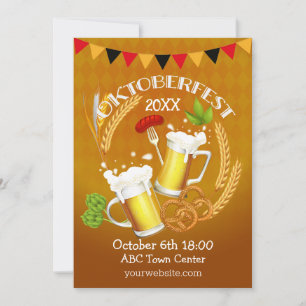 Invitation Bière de toiture Oktoberfest