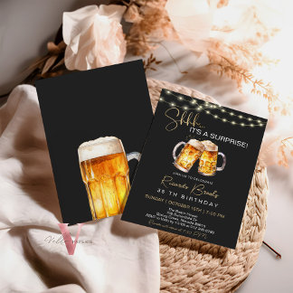 Invitation Bière Surprise Anniversaire 30 40 50 60e Invitatio