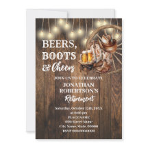 Bières de retraite Bottes et acclamations Fête wes