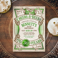 Bières vertes St. Patrick's Birthday