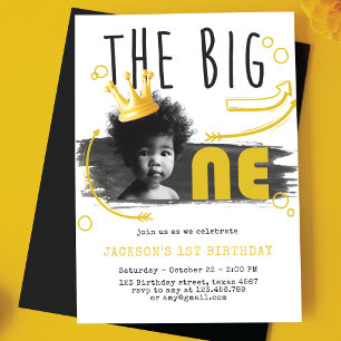 Invitation BIG ONE First Birday Photo
