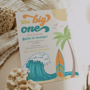 Invitation Big One Surf   Invitation Grande Vague