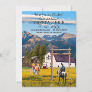 Invitation Big Sky Cowgirl, Cowboy Se Faire Hitcher !