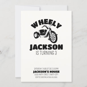Invitation Big Wheel Boy Anniversaire Invitation-Wheel Big De