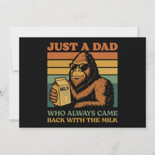 Invitation Bigfoot Papa juste un papa qui revient toujours av