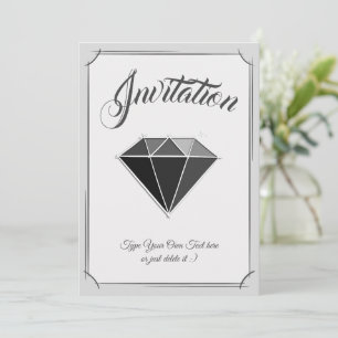 Invitation Bijouterie en pierre précieuse Diamant Noir.