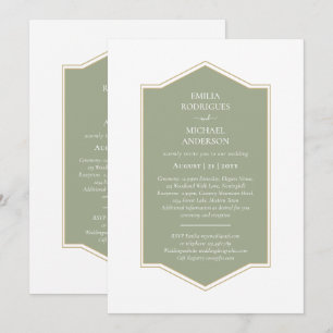 Invitation Bilingue Espagnol Boda Mariage Budget