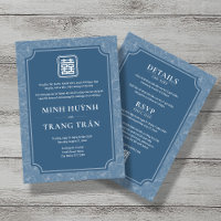 Bilingue vietnamienne gris bleu Chant Mariage