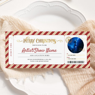 Invitation Billet cadeau pour spectacle d'événement de concer