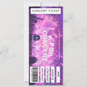 Invitation Billet de concert personnalisé Cadeau DIY Evénemen