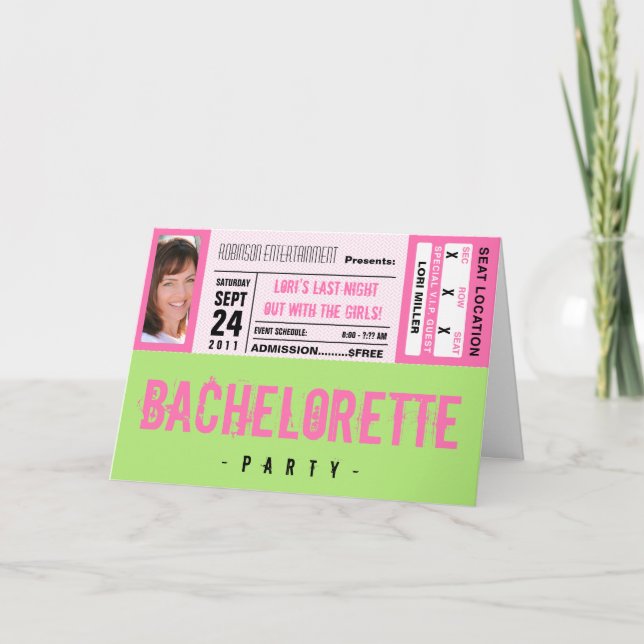 Invitation Billet d'événement (Devant)