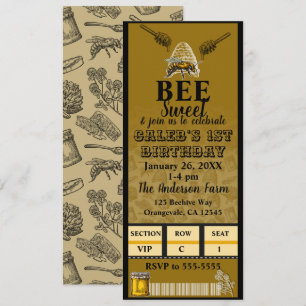 Invitation Billet d'événement de fête d'anniversaire de la ru