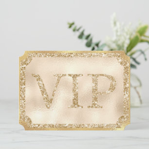 Invitation Billet d'événement Gold VIP