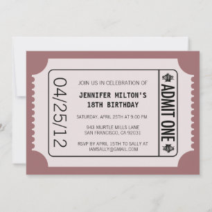Invitation Billet vidéo