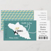 Billet Voyage Embarquement Pass Rhodes Mariage gre