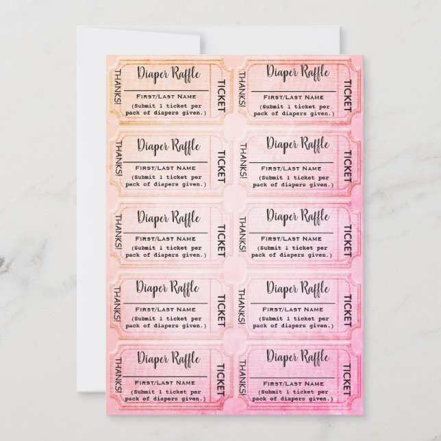 Invitation Billets de rousseur de couches Baby shower arc-en- (Devant)