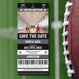 Invitation Billetterie Football Sport Photo Unique Enregistre