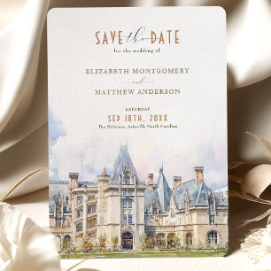 Invitation Biltmore Asheville NC Travel Économisez-la-date