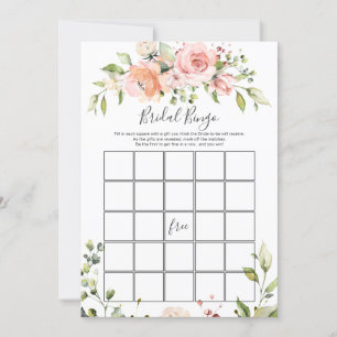 Invitation Bingo Floral/Il Dit, Elle Dit Jeux