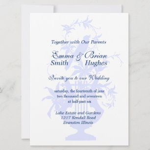 Invitation Bird Lyre et la verdure