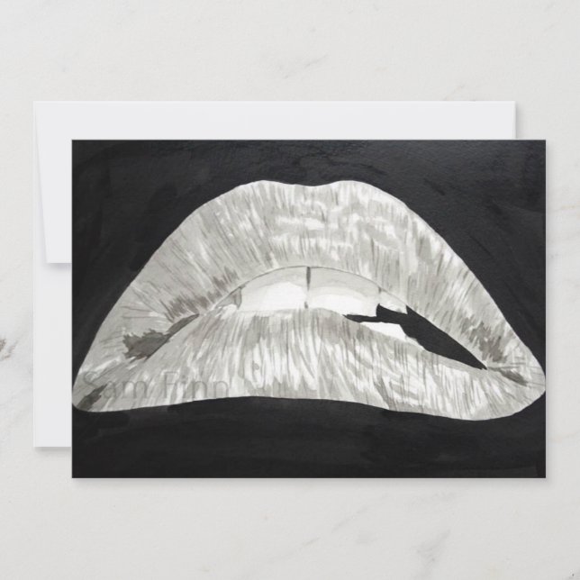 Invitation Bitten Lips (Devant)