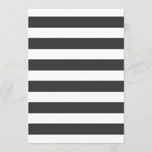 Invitation Black and White Stripes
