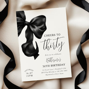 Invitation Black Bow 30e anniversaire