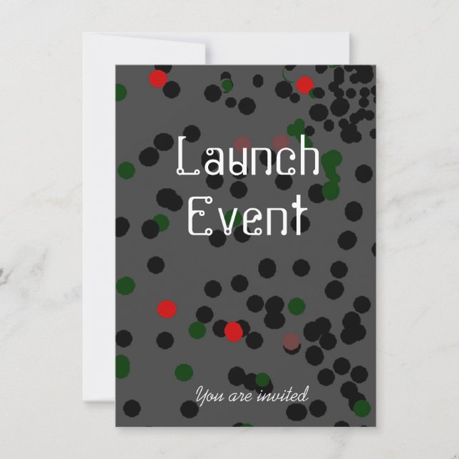 Invitation Black Cravate Launch (Devant)