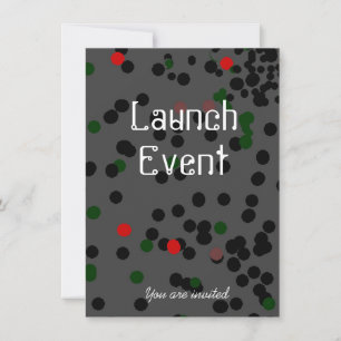 Invitation Black Cravate Launch