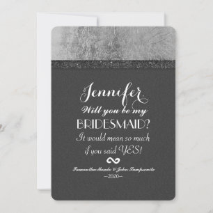 Invitation Black Elegant Chic Faux Foil & Parties scintillant