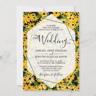Invitation Black Eyed Susan Mariage