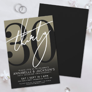 Invitation Black Gold 30e anniversaire